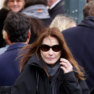 Elle a dénoncé les applications de retouches photos
Carla Bruni-Sarkozy - Sorties des obsèques de Päl Sarkozy de Nagy Bocsa, le père de Nicolas Sarkozy, en l'église Saint-Jean Baptiste à Neuilly sur Seine le 9 mars 2023. © Dominique Jacovides / Bestimage 