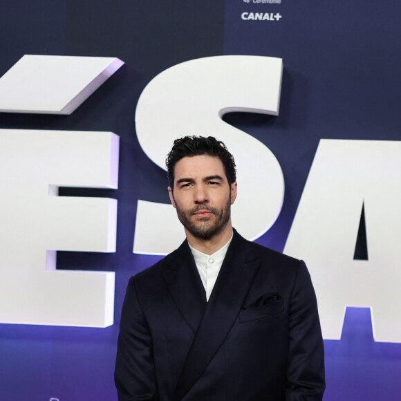 Tahar Rahim au photocall de la 48ème cérémonie des César à l'Olympia à Paris le 24 février 2023 © Dominique Jacovides / Olivier Borde / Bestimage 