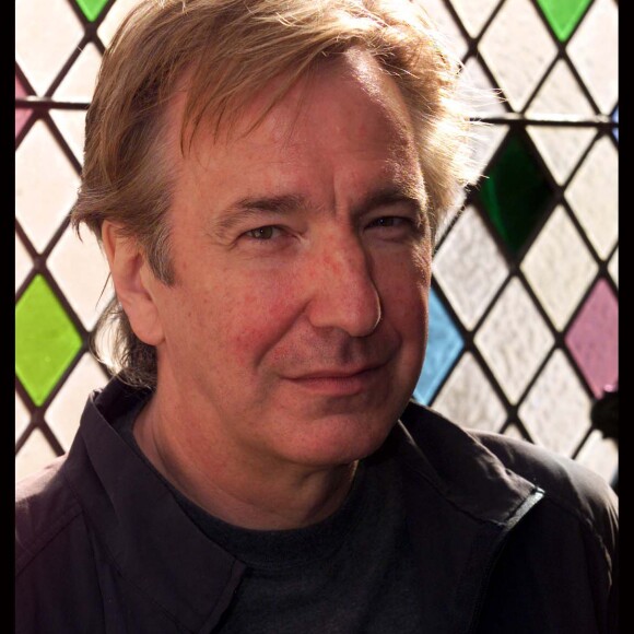 Alan Rickman lors d'une soirée de lutte contre le sida à Londres le 28 mai 2001. 