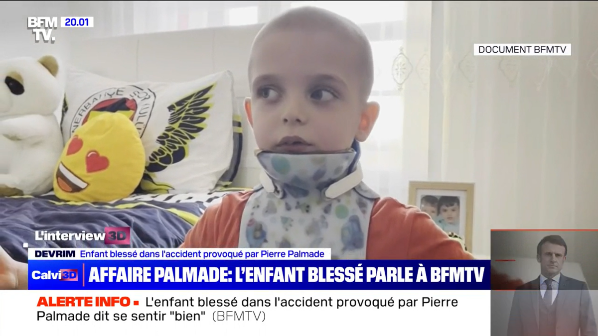 Accident de Pierre Palmade : Devrim, le petit garçon de 6 ans, se dévoile  avec son impressionnant corset et témoigne - Purepeople