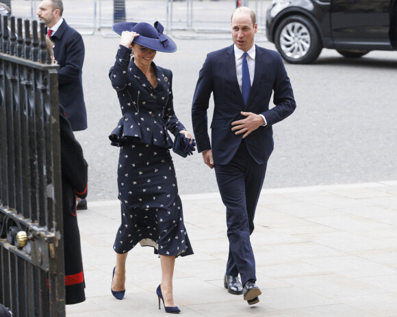 Le prince William, prince de Galles, et Catherine (Kate) Middleton, princesse de Galles, - Service annuel du jour du Commonwealth à l'abbaye de Westminster à Londres, le 13 mars 2023. 