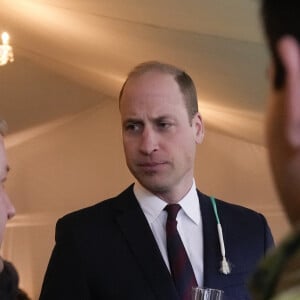 Le prince William de Galles et Kate Catherine Middleton, princesse de Galles, en visite au "1st Battalion Welsh Guards at Combermere Barracks "à Windsor, à l'occasion de la Saint-David. Le 1er mars 2023.