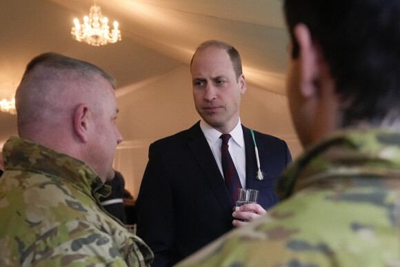 Le prince William de Galles et Kate Catherine Middleton, princesse de Galles, en visite au "1st Battalion Welsh Guards at Combermere Barracks "à Windsor, à l'occasion de la Saint-David. Le 1er mars 2023.
