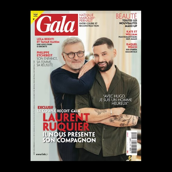 Une séquence qu'il a revisionnée ce jeudi sur C à Vous, de quoi l'embarrasser. 
Couverture du magazine Gala.