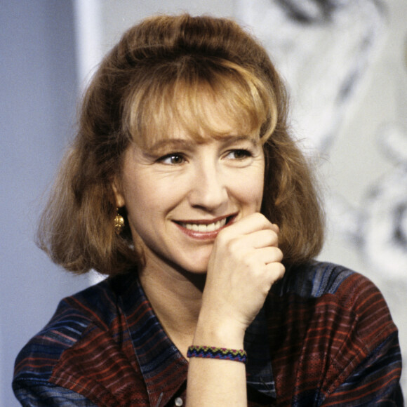 Nathalie Baye à Paris, sur le plateau du Journal Télévisé de TF1, portrait de Nathalie BAYE. Date inconnue © Gérard Letellier via Bestimage