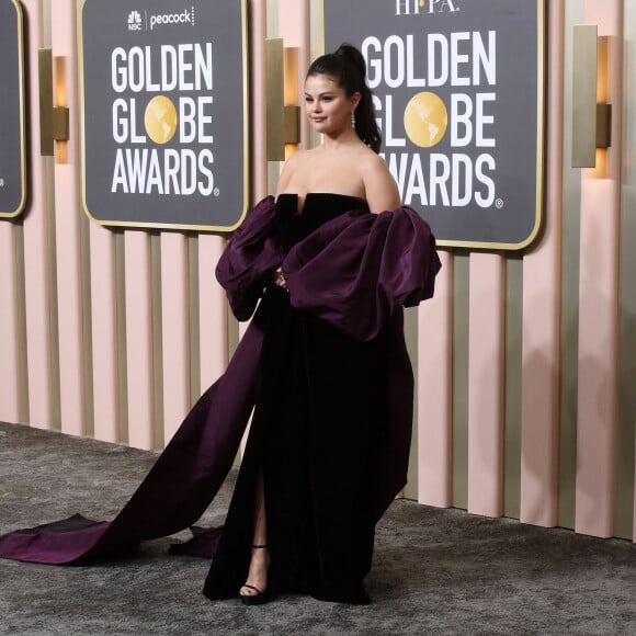 Selena Gomez au photocall de la 80ème cérémonie des Golden Globe, au "Beverly Hilton" à Los Angeles, le 10 janvier 2023.  Celebrities at the photocall of the 80th Golden Globe ceremony in Los Angeles, January 10th, 2023. 