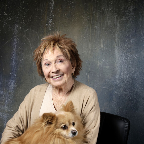 Portrait de Marion Game avec son chien Malcom le 28 janvier 2022 en marge de l'enregistrement de l'émission "Chez Jordan" © Cédric Perrin / Bestimage  