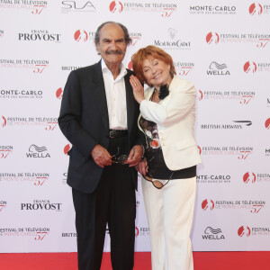 Gérard Hernandez et Marion Game lors de l'ouverture de la 57ème édition du Festival de la Télévision de Monte-Carlo le 16 juin 2017. © Denis Guignebourg / Bestimage