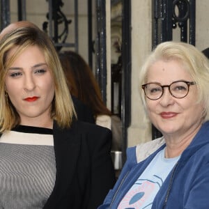 Josiane Balasko et sa fille Marilou Berry au défilé de mode Haute-Couture Automne-Hiver 2013/2014 "Jean-Paul Gaultier" au Grand Palais à Paris. Le 3 juillet 2013