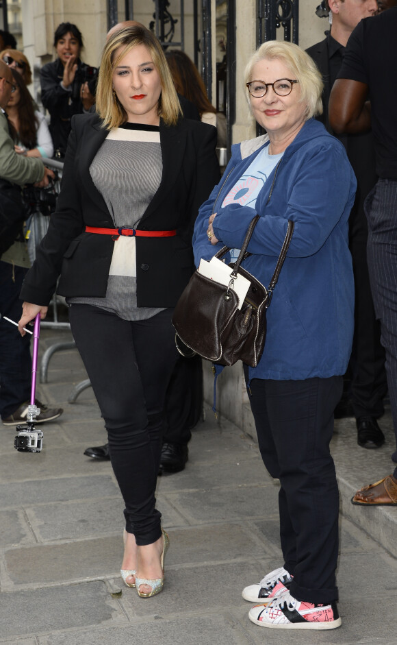 Josiane Balasko et sa fille Marilou Berry au défilé de mode Haute-Couture Automne-Hiver 2013/2014 "Jean-Paul Gaultier" au Grand Palais à Paris. Le 3 juillet 2013