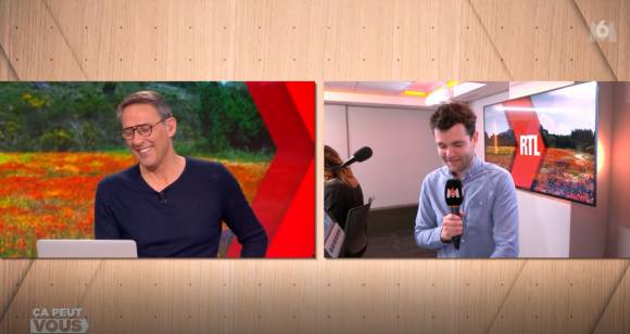 Julien Courbet se moque de son journaliste Stan Vignon dans "Ca peut vous arriver" sur M6