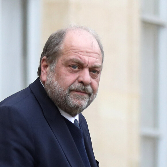 Eric Dupond-Moretti, garde des Sceaux, ministre de la Justice à la sortie du conseil des ministres, au palais de l'Elysée, Paris, le 8 mars 2023 © Stéphane Lemouton / Bestimage