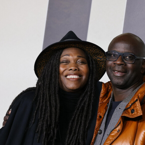 Exclusif - Lilian Thuram et sa compagne Kareen Guiock - Avant-première du film "Les Trois Mousquetaires : D'Artagnan" aux Invalides à Paris le 21 mars 2023. © Jacovides / Moreau / Guirec / Bestimage