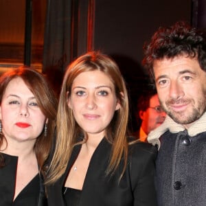 Ariane Seguillon, Amanda Sthers et patrick Bruel - Amanda Sthers recoit la medaille des Arts et des Lettres au restaurant BBB entouree de ses plus proches amis et de sa famille a Paris le 31 Janvier 2013.