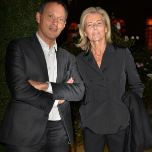 Marc-Olivier Fogiel et Claire Chazal lors d'une visite privée et d'un dîner de gala caritatif donné en faveur des actions de l'association "Un Rien C'est Tout" au musée Rodin à Paris, France, le 19 septembre 2019. © Veeren/Bestimage 