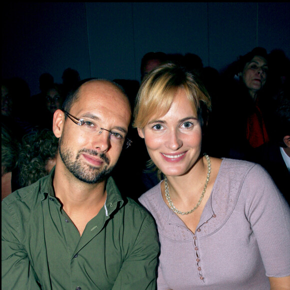 Maurice Barthélémy et Judith Godrèche au défilé Loewe, à Paris (2007).