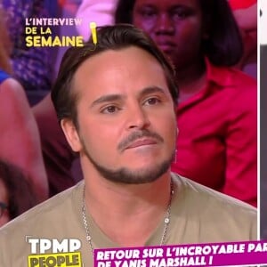 Yanis Marshall a défendu Madonna auprès de Matthieu Delormeau dans TPMP People.
Yanis Marshall dans TPMP People, ce samedi 8 avril 2023.
© C8 / TPMP People