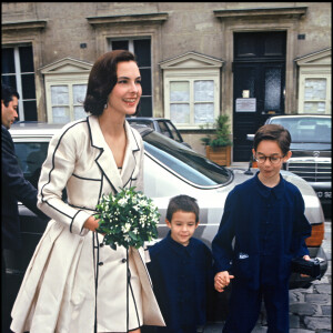 Carole Bouquet et son fils Dimitri Rassam et Louis