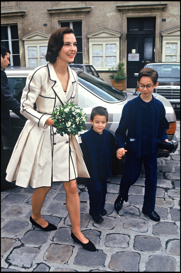 Carole Bouquet et son fils Dimitri Rassam et Louis