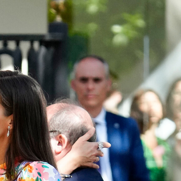 La reine Letizia d'Espagne préside la cérémonie de proclamation du Prix "Arts et Lettres" 2023 à Cordoue, Andalousie, Espagne, le 13 avril 2023. La reine Letizia, lors de la visite de certains des projets avant la cérémonie de proclamation du Prix "Arts et Lettres" 2023 de la Fondation Princesse de Gérone (FPdGi), le troisième jour du "Tour del Talento" le 13 avril 2023. À la cérémonie d'ouverture du Tour del Talento 2023 à Cordoue, la Reine a rendu visite à certains des projets récents les plus remarquables soutenus par la Fondation. Il s'agit de la présentation de trois initiatives de l'EduLab d'innovation pédagogique du programme " Generation Teachers ", qui ont déjà un impact positif sur la société, avec des objectifs aussi différents que nécessaires : AmplificARTE, Teachers Network for Development et Skill Up. 