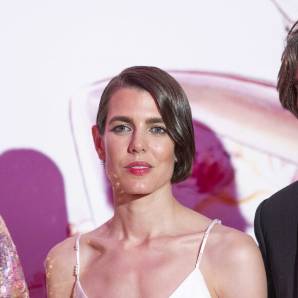 Charlotte Casiraghi et son mari Dimitri Rassam lors du Bal de la Rose 2022 au Sporting Club de Monaco en faveur de la Fondation Princesse Grace le 8 juillet 2022. © Cyril Moreau / Pool Monaco / Bestimage 