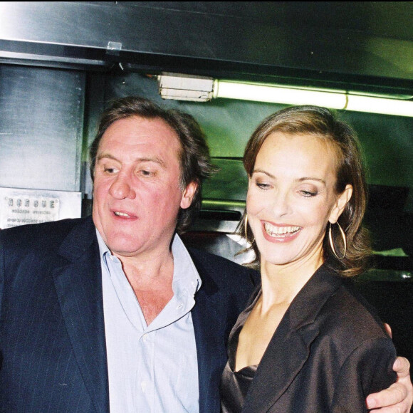 Inauguration à Paris du restaurant de Gérard Depardieu et de Carole Bouquet