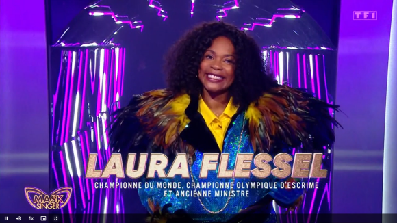 Elle avait déjà participé, sur TF1, à Danse avec les stars avec Grégoire Lyonnet.
Laura Flessel, "Mask Singer".