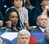 La ministre des Sports Laura Flessel-Colovic et le ministre de l'intérieur Gérard Collomb - Match pour les éliminatoires de la Coupe du Monde 2018, France - Pays-Bas au Stade de France à Saint-Denis, le 31 août 2017. © Agence/Bestimage