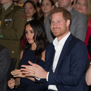 Si tel était le cas, le prince Harry reviendrait au sein de la famille royale britannique.
Meghan Markle, duchesse de Sussex (enceinte), le prince Harry, duc de Sussex lors d'une réception au War Memorial Museum à Auckland, Nouvelle Zélande le 30 octobre 2018. 