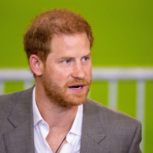 Le prince Harry, duc de Sussex, lors d'une conférence de presse pour l'événement Invictus Games Dusseldorf 2023 One Year to Go à Düsseldorf, Allemagne, le 6 septembre 2022. 