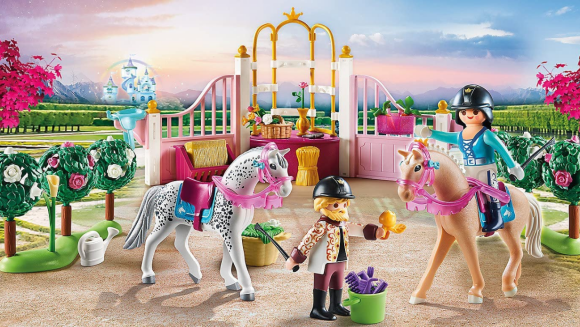 Promo incroyable de 38 % sur ce jeu Playmobil Princesse avec chevaux et instructeur