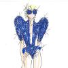 Croquis des tenues de scène de Lady Gaga par Giorgio Armani