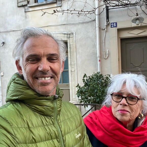 Paul Belmondo et sa maman Elodie Constantin sur Instagram. Le 26 mars 2023.