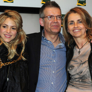 Montserrat Bernabeu - Shakira et son compagnon Gerard Pique au lancement du nouveau livre de Joan Pique, le pere de Gerard, a Barcelone.