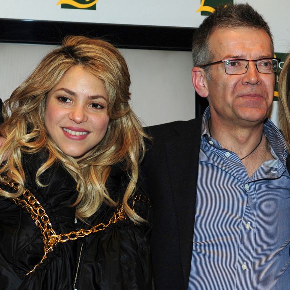 Montserrat Bernabeu - Shakira et son compagnon Gerard Pique au lancement du nouveau livre de Joan Pique, le pere de Gerard, a Barcelone.