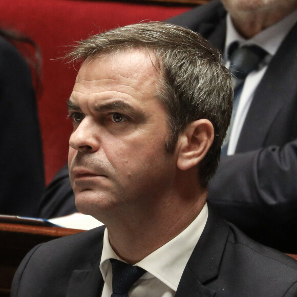 Olivier Véran n'est pas d'humeur à rigoler
Olivier Véran, ministre délégué, chargé du Renouveau démocratique, porte-parole du Gouvernement - Séance de questions au gouvernement à l'assemblée nationale, Paris. © Stéphane Lemouton / Bestimage