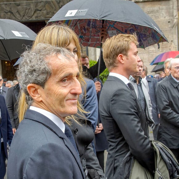 Alain Prost lors des obsèques de Niki Lauda à Vienne, Autriche, le 29 mai 2019.