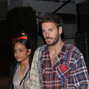 Matt Pokora (M. Pokora) et sa femme Christina Milian ont dîné avec Tony Parker au restaurant Giorgio Baldi à Santa Monica le 9 janvier 2021. 