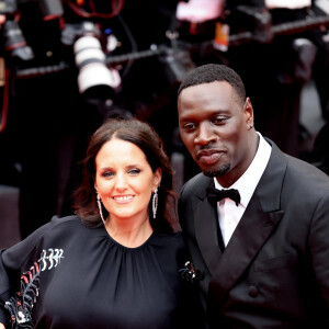 Omar Sy et sa femme Hélène - Montée des marches du film " Top Gun : Maverick " lors du 75ème Festival International du Film de Cannes. Le 18 mai 2022 © Dominique Jacovides / Bestimage