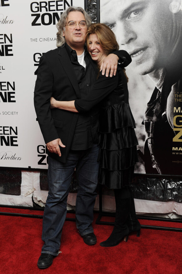 Paul Greengrass et sa femme lors de la première de Green Zone à New York le 25 février 2010