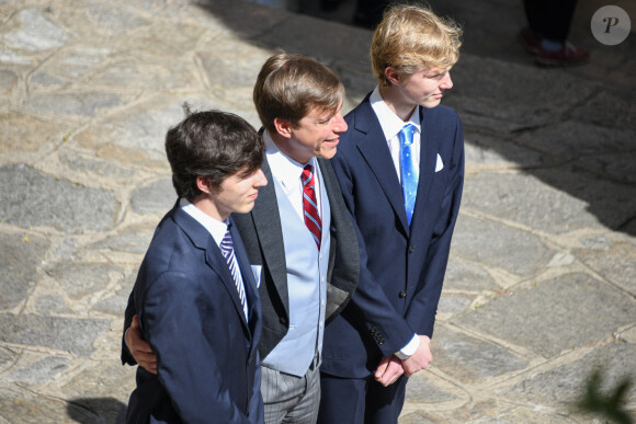 Le prince Louis de Luxembourg - Mariage de la princesse Alexandra de Luxembourg et Nicolas Bagory à l'église Saint-Trophyme de Bormes-les-Mimosas. Le 29 avril 2023 