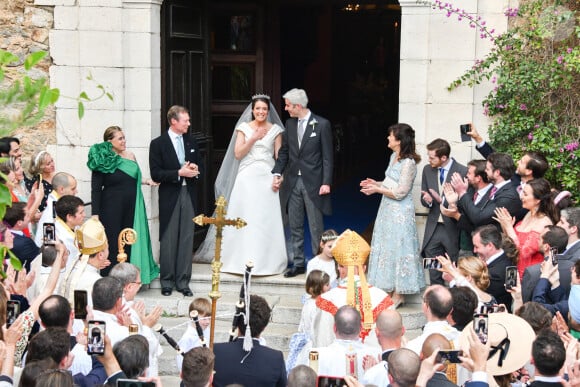 Mariage de la princesse Alexandra de Luxembourg et Nicolas Bagory à l'église Saint-Trophyme de Bormes-les-Mimosas. Le 29 avril 2023 