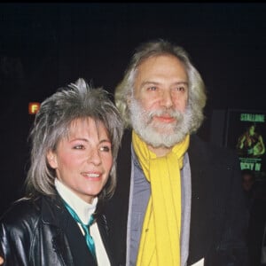 Archives - Catherine Lara et Georges Moustaki en 1986.