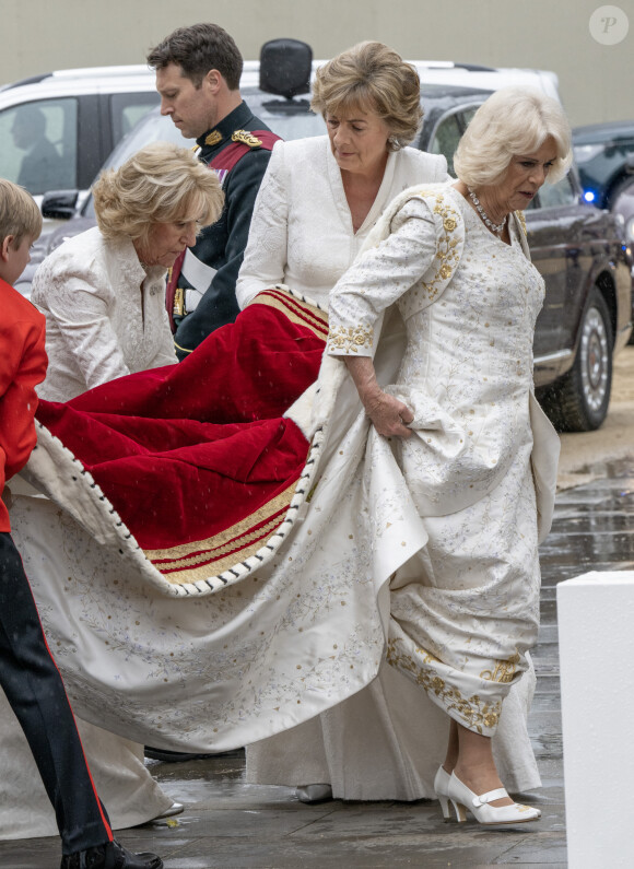 Cérémonie de couronnement du roi d'Angleterre à l'abbaye de Westminster de Londres Camilla Parker Bowles, reine consort d'Angleterre - Les invités arrivent à la cérémonie de couronnement du roi d'Angleterre à l'abbaye de Westminster de Londres, Royaume Uni, le 6 mai 2023.
