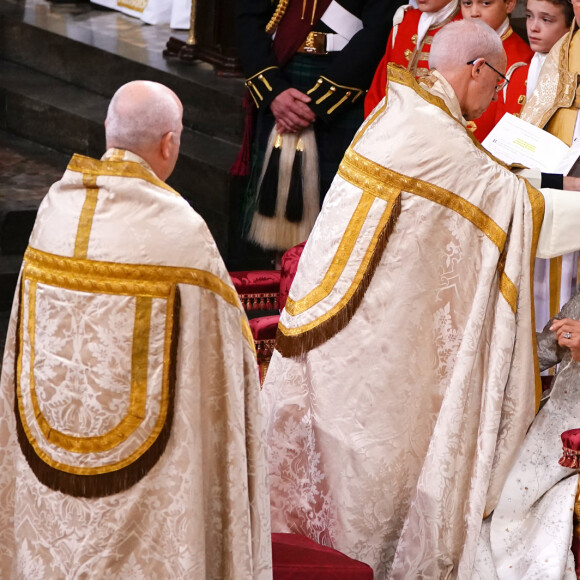 Les invités à la cérémonie de couronnement du roi d'Angleterre à l'abbaye de Westminster de Londres Camilla Parker Bowles, reine consort d'Angleterre - Les invités à la cérémonie de couronnement du roi d'Angleterre à l'abbaye de Westminster de Londres, Royaume Uni, le 6 mai 2023. 