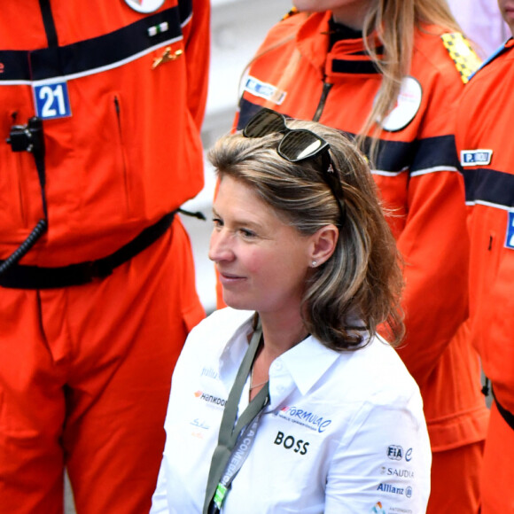 Beatrice Borromeo et ses enfants Stefano et Francisco Casiraghi en compagnie de Nico Rosberg en famille durant le 6eme Monaco E-Prix à Monaco, le 6 mai 2023. © Bruno Bebert/Bestimage 