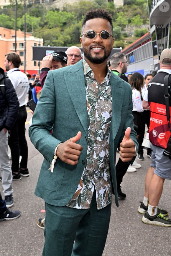 Patrice Evra durant le 6eme Monaco E-Prix à Monaco, le 6 mai 2023. © Bruno Bebert/Bestimage 