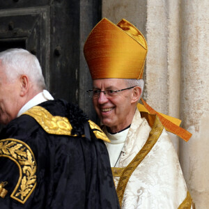 Les invités arrivent à la cérémonie de couronnement du roi d'Angleterre à l'abbaye de Westminster de Londres L'archevêque de Cantorbéry Justin Welby et Sir Lindsay Hoyle - Les invités à la cérémonie de couronnement du roi d'Angleterre à l'abbaye de Westminster de Londres, Royaume Uni, le 6 mai 2023.