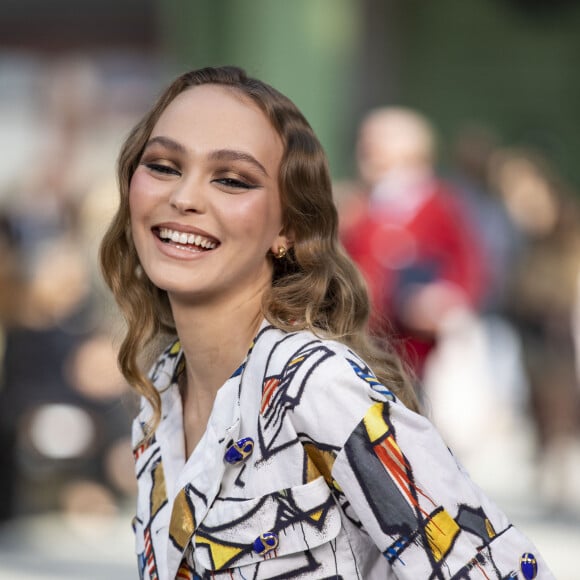 Lily-Rose Depp - Les célébrités au photocall du défilé "Chanel Cruise Collection 2020" au Grand Palais. Paris, le 3 mai 2019. © Olivier Borde/Bestimage 