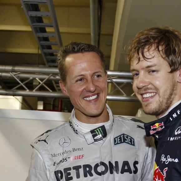 Michael Schumacher (GER, Mercedes AMG Petronas F1 Team), Sebastian Vettel (GER, Red Bull Racing) - Grand Prix de Formule 1 a Sao Paulo au Bresil le 25 Novembre 2012.